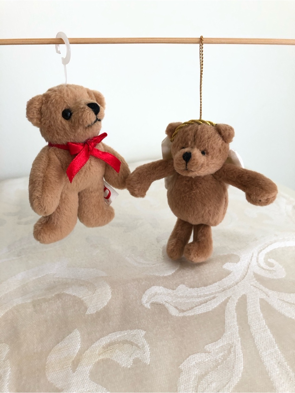 Gund Teddy Bear Ornaments—Set of Two